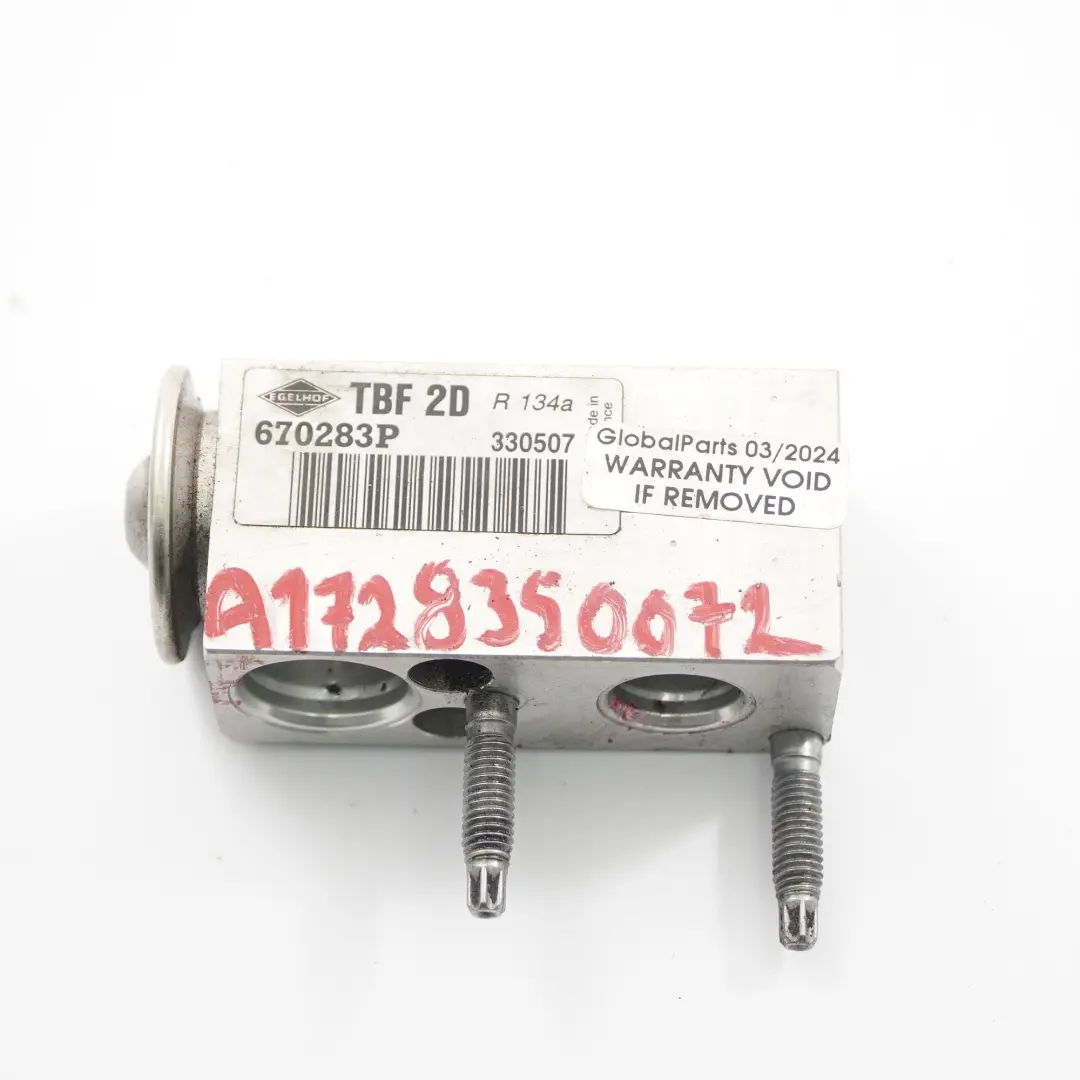 Expansion Ventil Mercedes SLK R172 Klimaanlage A/C Ventil für mit Teilenummer A1728350072 Expansion Ventil Mercedes SLK R172 Klimaanlage A/C Ventil - SKU A1728350072 - Teilenummer A1728350072