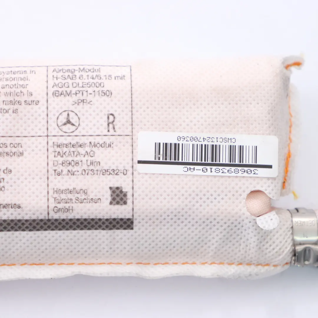 Mercedes SLK R171 Poduszka Airbag Kurtyna Drzwi Prawy Przód - SKU A1728602602 - Numer Części A1728602602