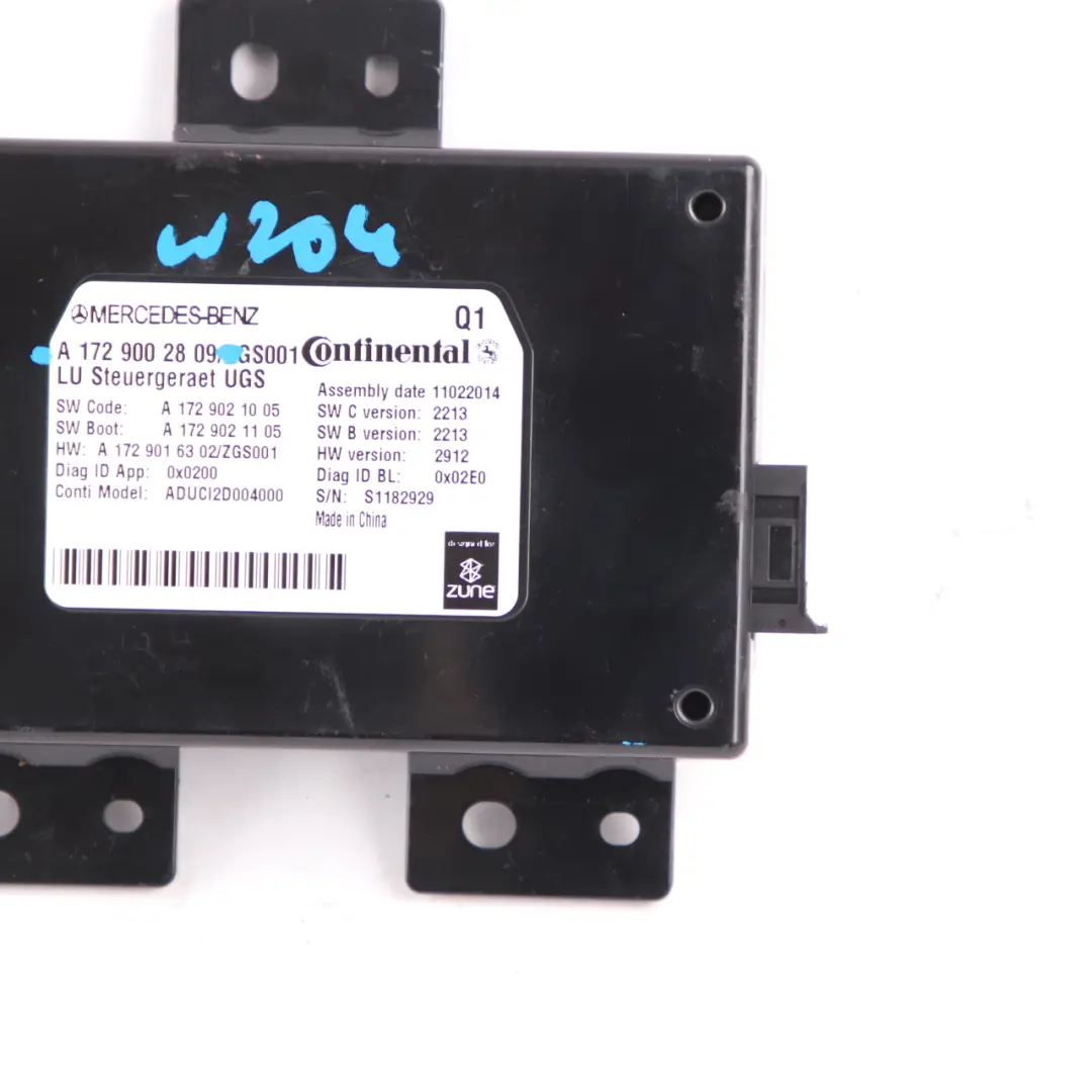 Mercedes W176 W204 W212 Pre Collision Cruise Control Radar Sensor - SKU A1729002809 - Part number A1729002809