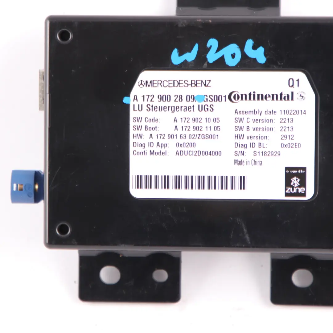 Mercedes W176 W204 W212 Pre Collision Cruise Control Radar Sensor - SKU A1729002809 - Part number A1729002809