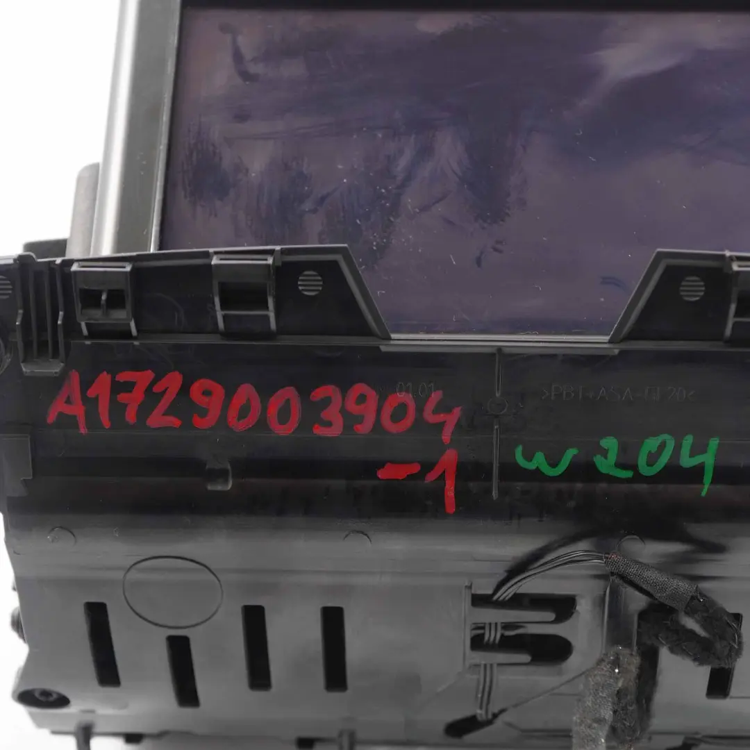  Displayanzeige Mercedes W204 Information Navigation Armaturenbrett - SKU A1729003904-1 - Teilenummer A1729003904