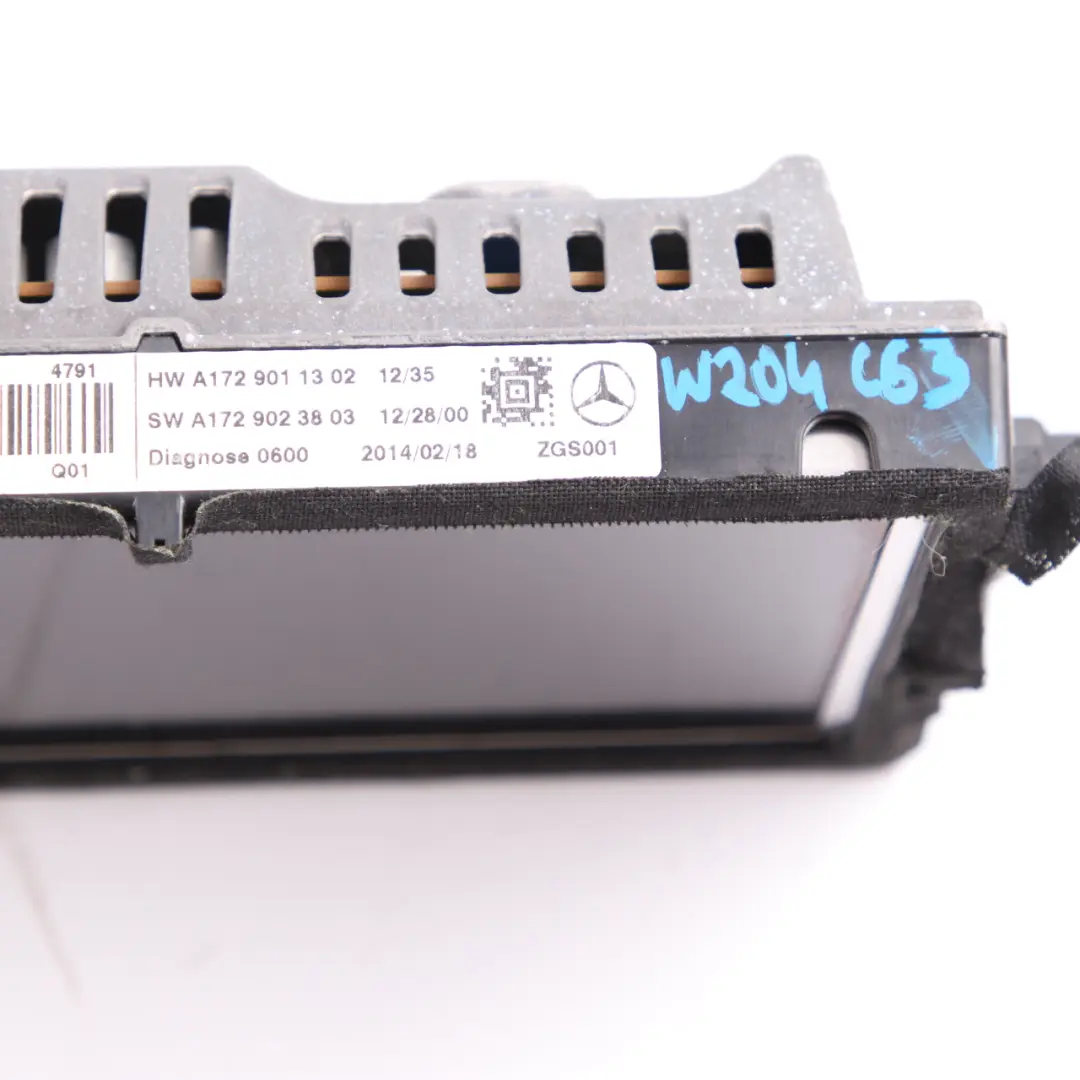  Displayanzeige Mercedes W166 W204 Navigation Armaturenbrett - SKU A1729003904 - Teilenummer A1729003904