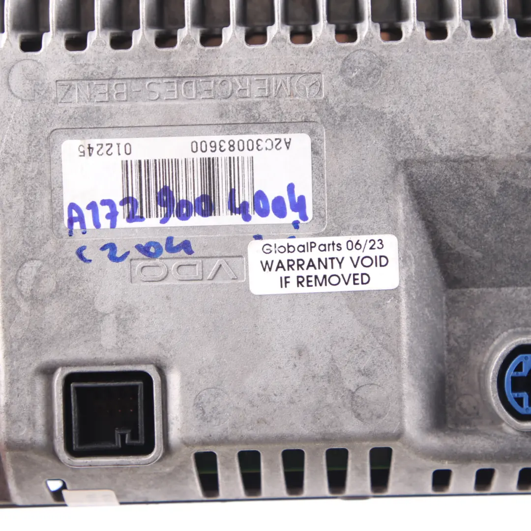 Mercedes W204 Pantalla Navegación Multifunción Salpicadero - SKU A1729004004 - Número de pieza A1729004004
