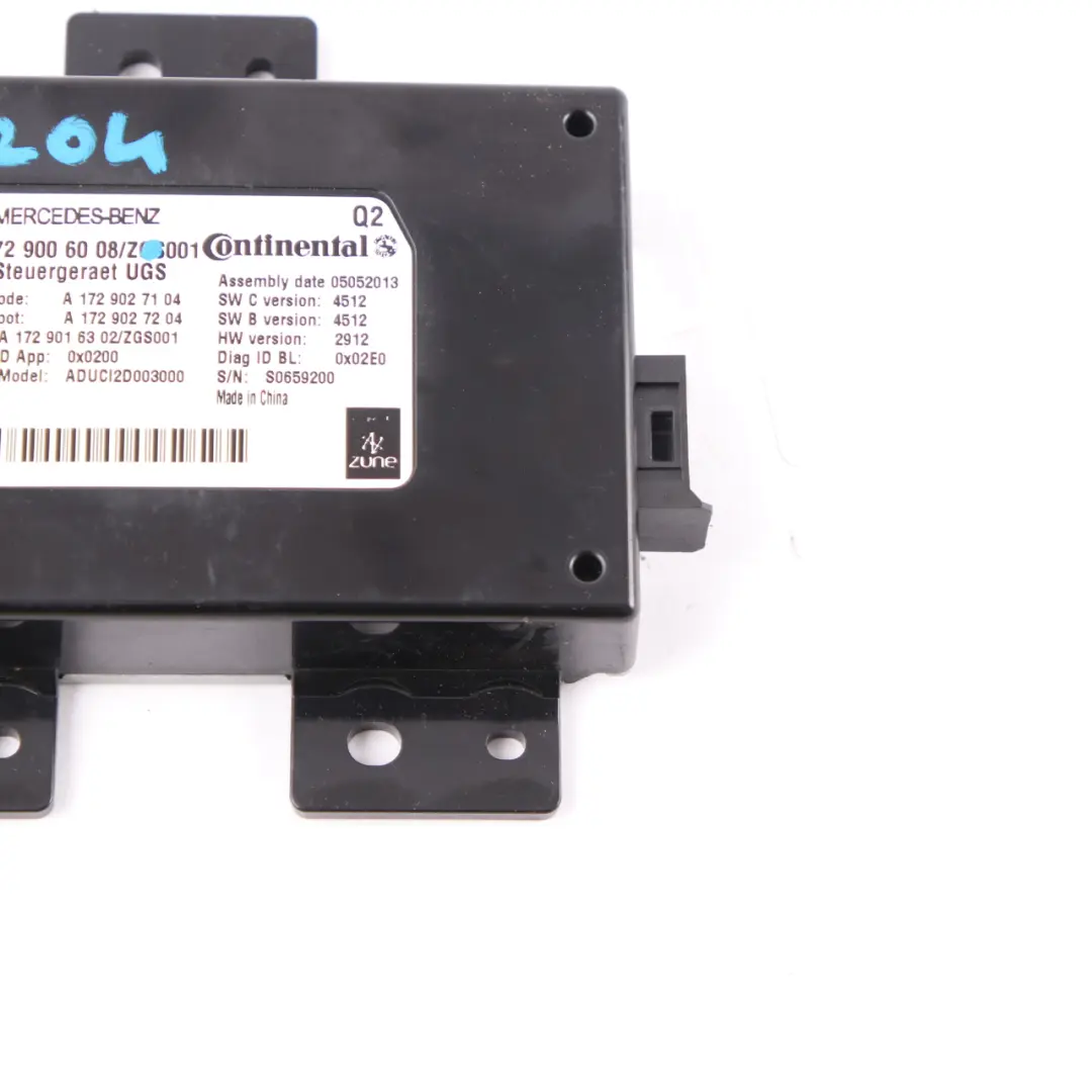 Mercedes W204 W212 W176 Moduł Sterownik Interface - SKU A1729006008 - Numer Części A1729006008