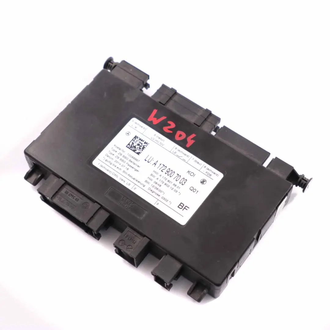 Seat Module Mercedes W204 W212 Control Unit Front Left Right N/O/S - SKU A1729007003 - Part number A1729007003