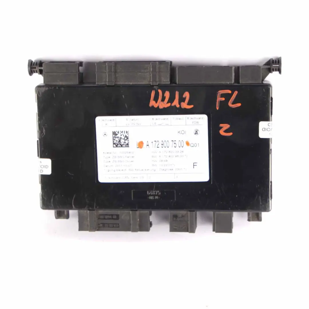 Seat Module Mercedes W204 Front Left N/S Memory Control Unit - SKU A1729007500 - Part number A1729007500