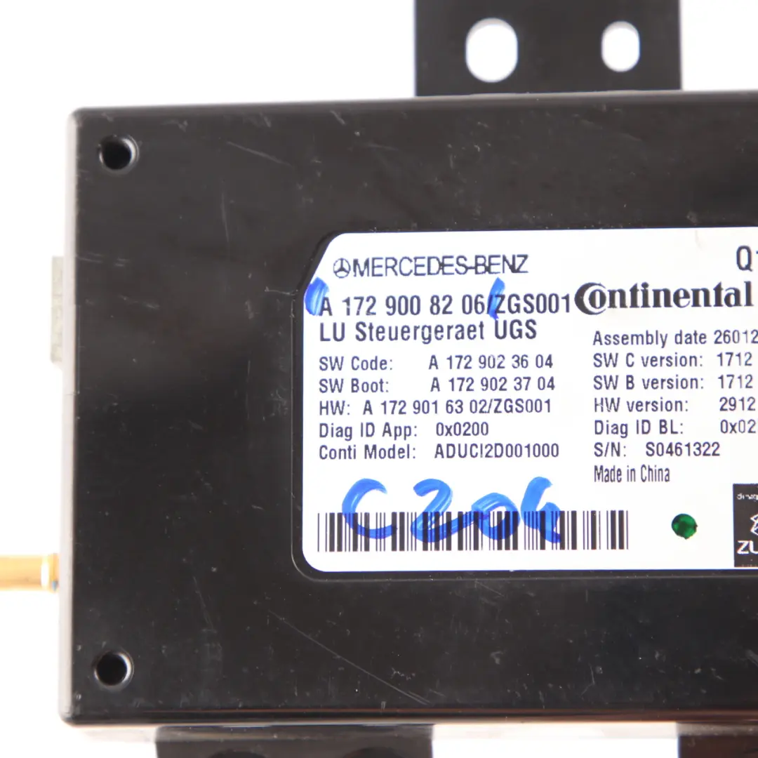  Modulo interfaccia Mercedes W176 W204 W212 Unità multimediale - SKU A1729008206 - Numero di parte A1729008206