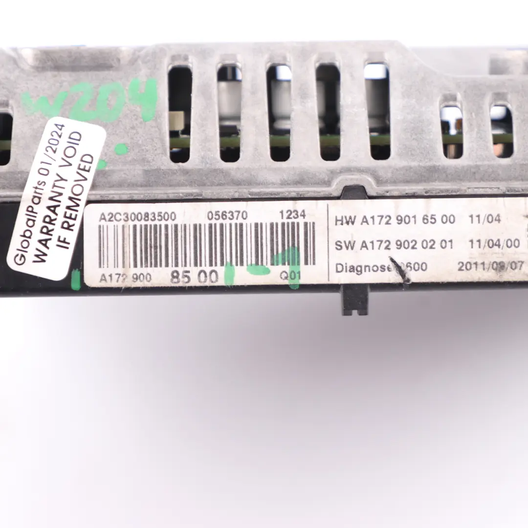Mercedes W166 W204 Display Screen Information Navigation Dashboard - SKU A1729008500-1 - Part number A1729008500