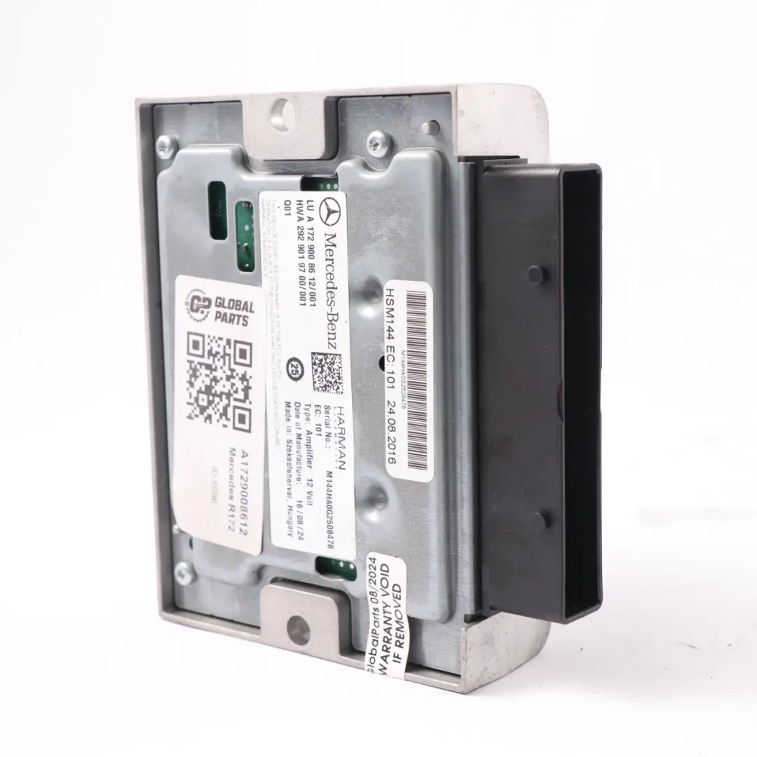 Verstärker Audio Sound Steuergerät Modul Harman für Mercedes SLK R172 mit Teilenummer A1729008612 Mercedes SLK R172 Verstärker Audio Sound Steuergerät Modul Harman - SKU A1729008612 - Teilenummer A1729008612