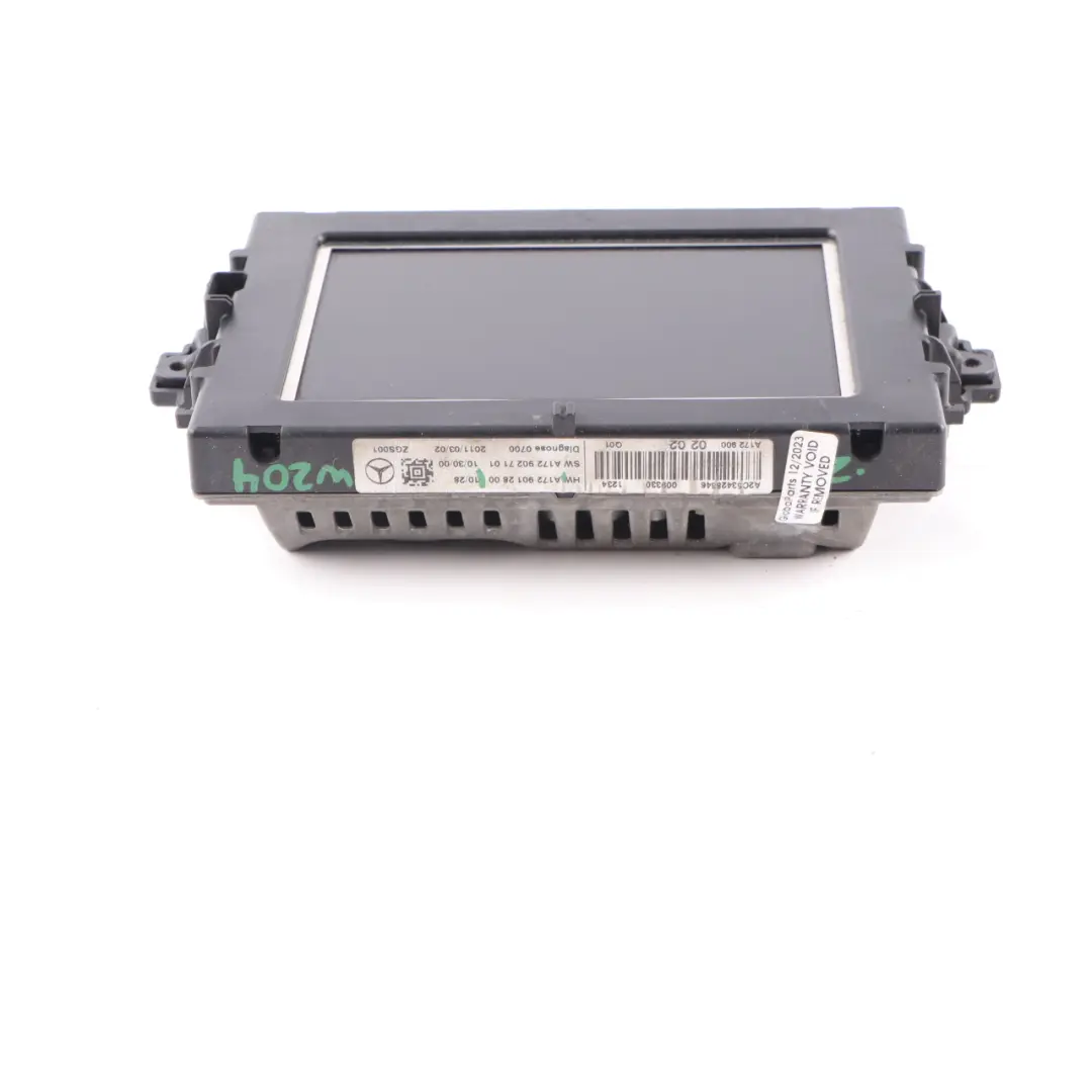 Mercedes W204 Ecran Sat Nav - SKU A1729012800 - Numéro de pièce A1729012800