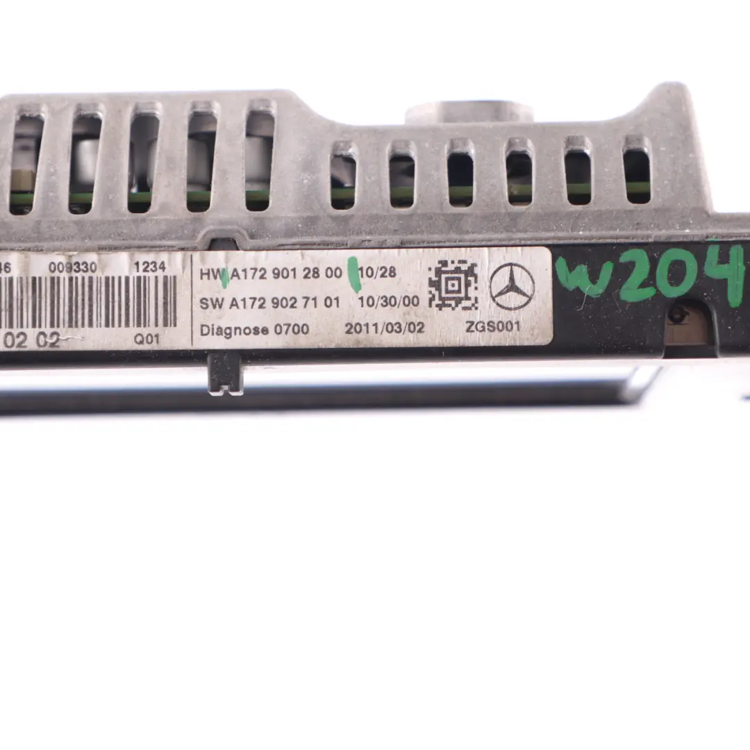 Mercedes W204 Ecran Sat Nav - SKU A1729012800 - Numéro de pièce A1729012800