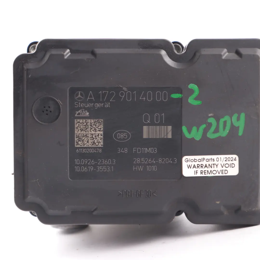 Brake Pump ABS ESP Hydraulic Braking Unit A1724312512 to Mercedes W204 with Part number A1729014000 Mercedes W204 Brake Pump ABS ESP Hydraulic Braking Unit A1724312512 - SKU A1729014000-2 - Part number A1729014000