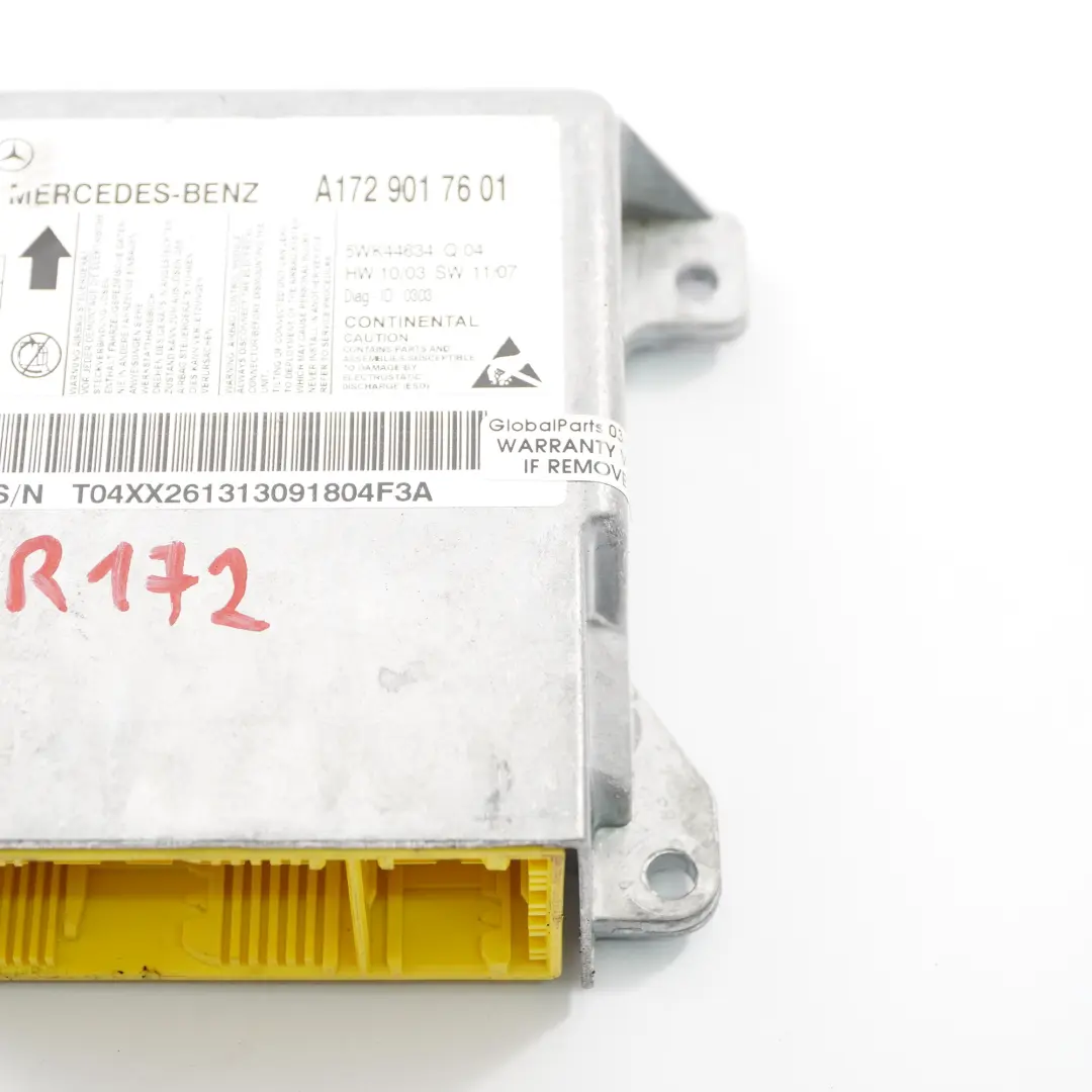 Mercedes SLK R172 Module d'air avant Unité de contrôle SRS ECU - SKU A1729017601 - Numéro de pièce A1729017601