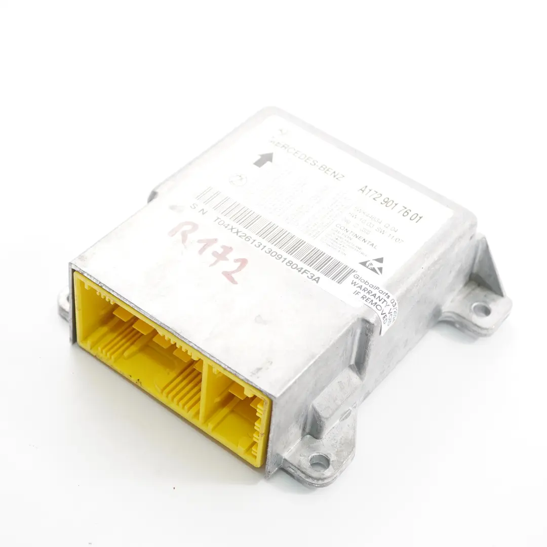 Mercedes SLK R172 Module d'air avant Unité de contrôle SRS ECU - SKU A1729017601 - Numéro de pièce A1729017601