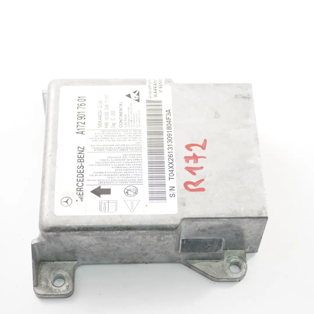 Module d'air avant Unité de contrôle SRS ECU pour Mercedes SLK R172 à propos du numéro de pièce A1729017601 Mercedes SLK R172 Module d'air avant Unité de contrôle SRS ECU - SKU A1729017601 - Numéro de pièce A1729017601