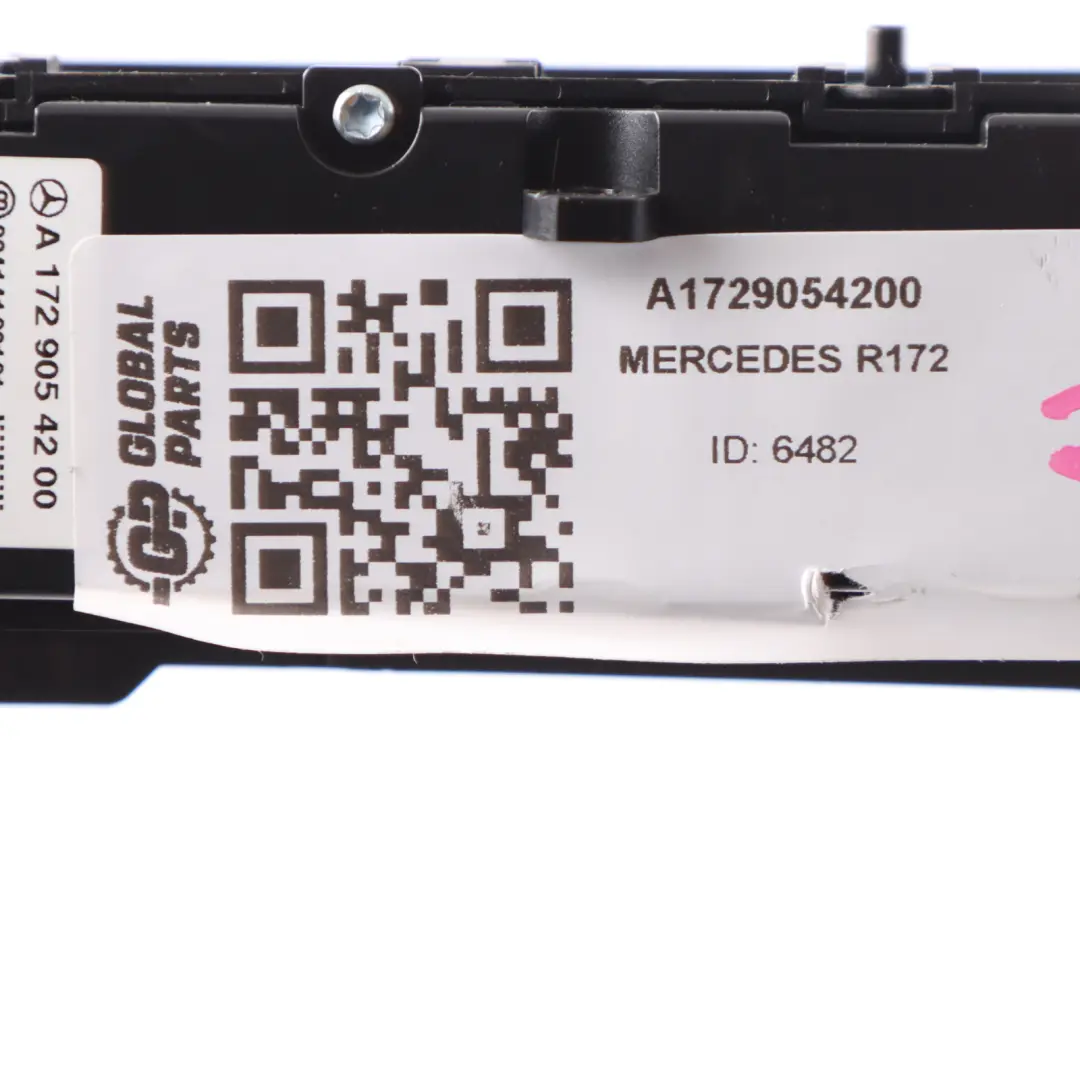 Heat ESP Hazard Triangle Switch Button Block Panel to Mercedes R172 with Part number A1729054200 Mercedes R172 Heat ESP Hazard Triangle Switch Button Block Panel - SKU A1729054200 - Part number A1729054200