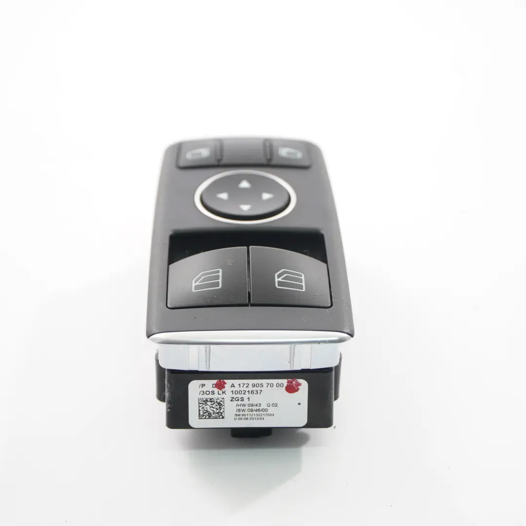 Mercedes SLK R172 Interruptor elevalunas Panel Delantero Conductor - SKU A1729057000 - Número de pieza A1729057000