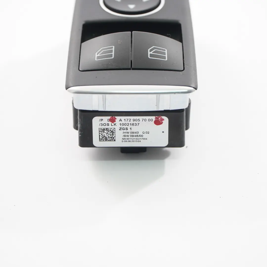 Mercedes SLK R172 Front Window Lifter Switch Driver Side Panel - SKU A1729057000 - Part number A1729057000