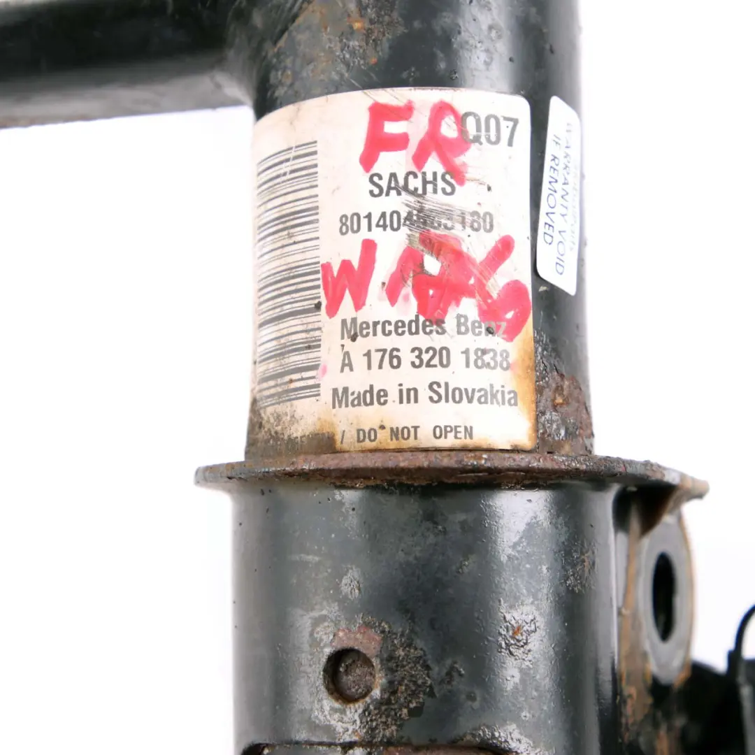 Suspensión Amortiguador Delantero Derecho para Mercedes W176 con número de pieza A1763201838 Mercedes W176 Suspensión Amortiguador Delantero Derecho - SKU A1763201838 - Número de pieza A1763201838