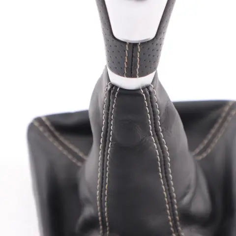 Lever Shift Selector Knob 6-Speed Cover Black to Mercedes W176 Gear with Part number A1763641210 Mercedes W176 Gear Lever Shift Selector Knob 6-Speed Cover Black - SKU A1763641210 - Part number A1763641210