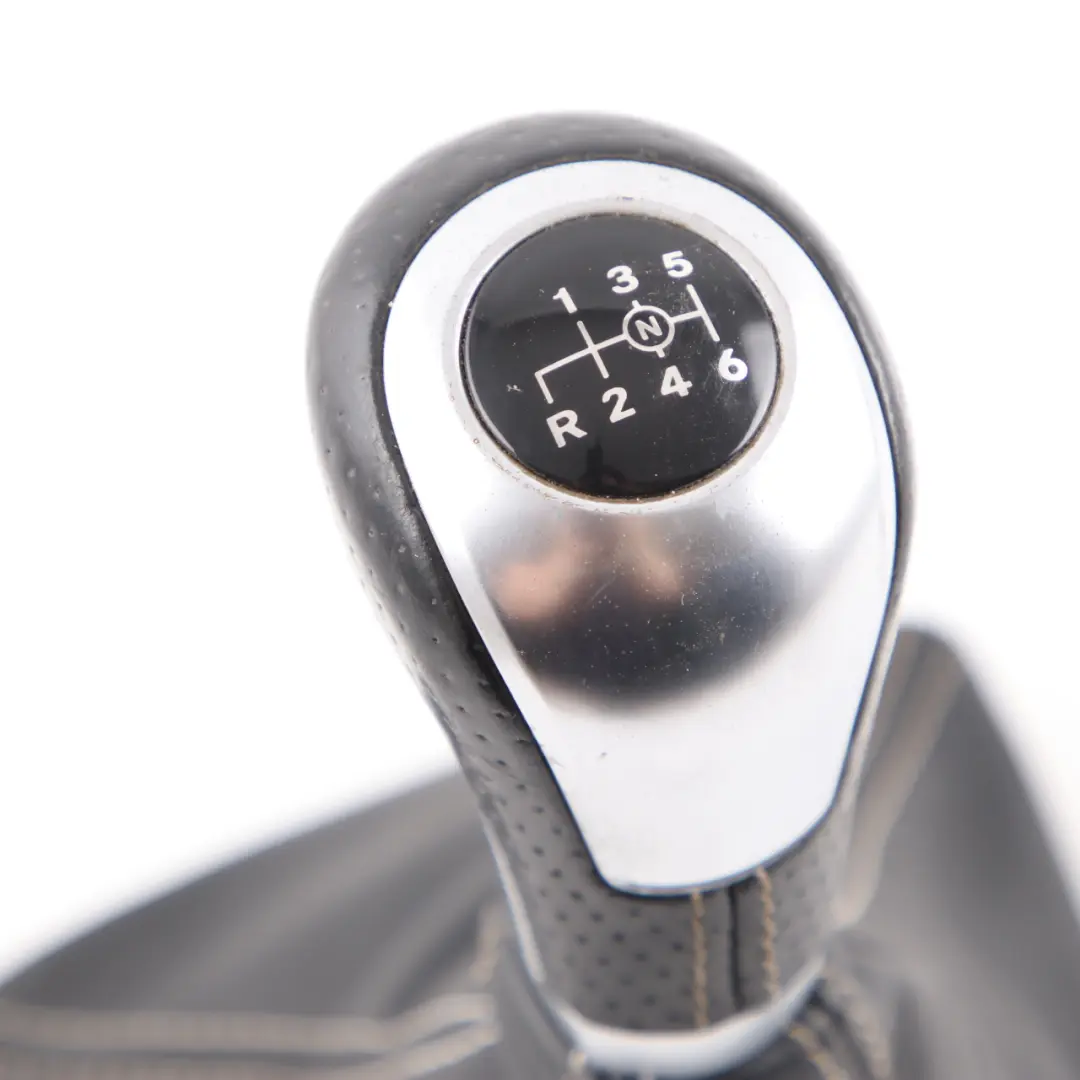 Lever Mercedes W176 Shift Selector Knob 6-Speed Black Leather to Gear with Part number A1763641710 Gear Lever Mercedes W176 Shift Selector Knob 6-Speed Black Leather - SKU A1763641710 - Part number A1763641710