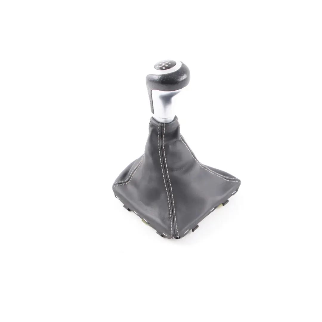 Lever Mercedes W176 Shift Selector Knob 6-Speed Black Leather to Gear with Part number A1763641710 Gear Lever Mercedes W176 Shift Selector Knob 6-Speed Black Leather - SKU A1763641710 - Part number A1763641710