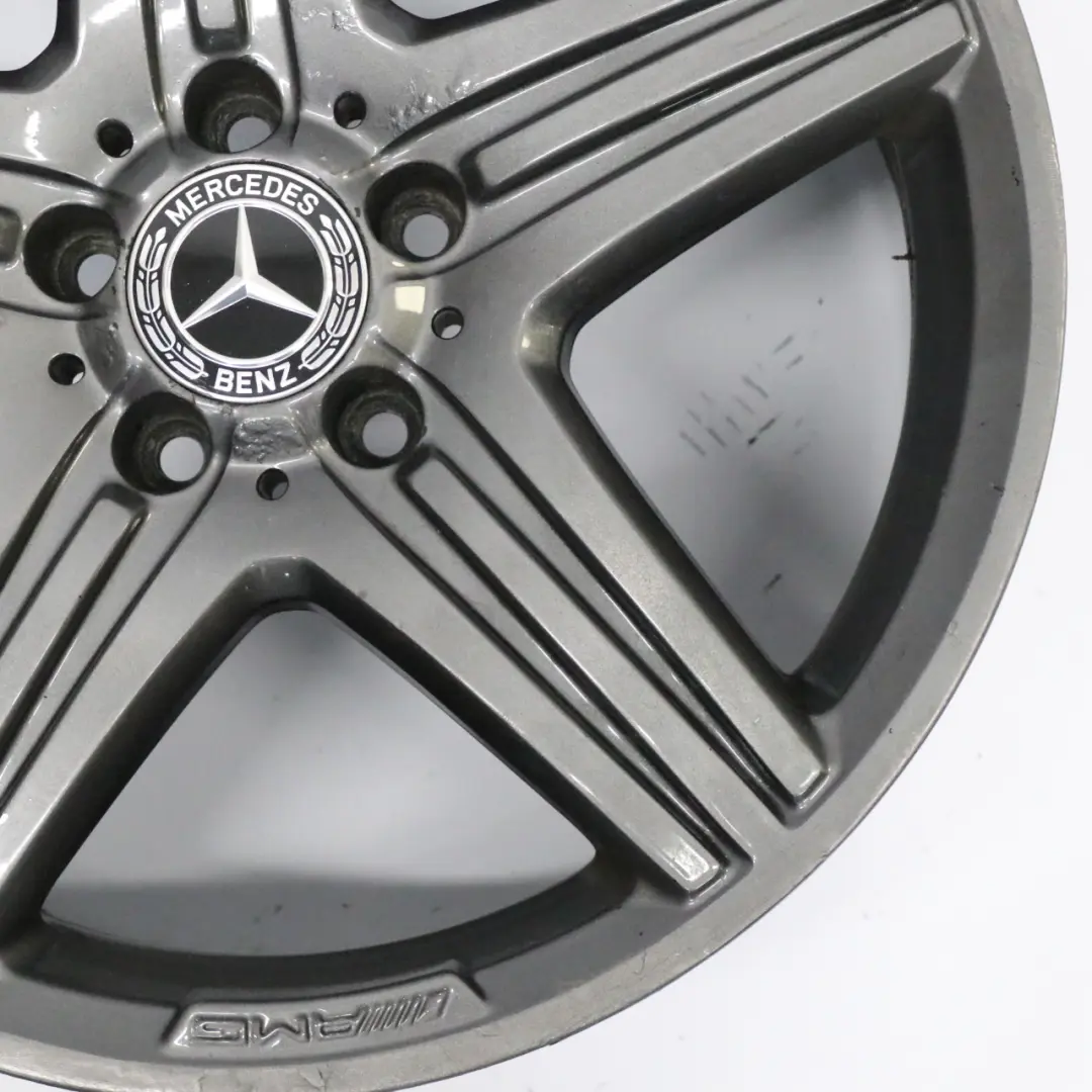 Mercedes W176 AMG Grey Wheel Alloy Rim 18" 5 Double Spoke ET:48 8J - SKU A1764010402-1 - Part number A1764010402