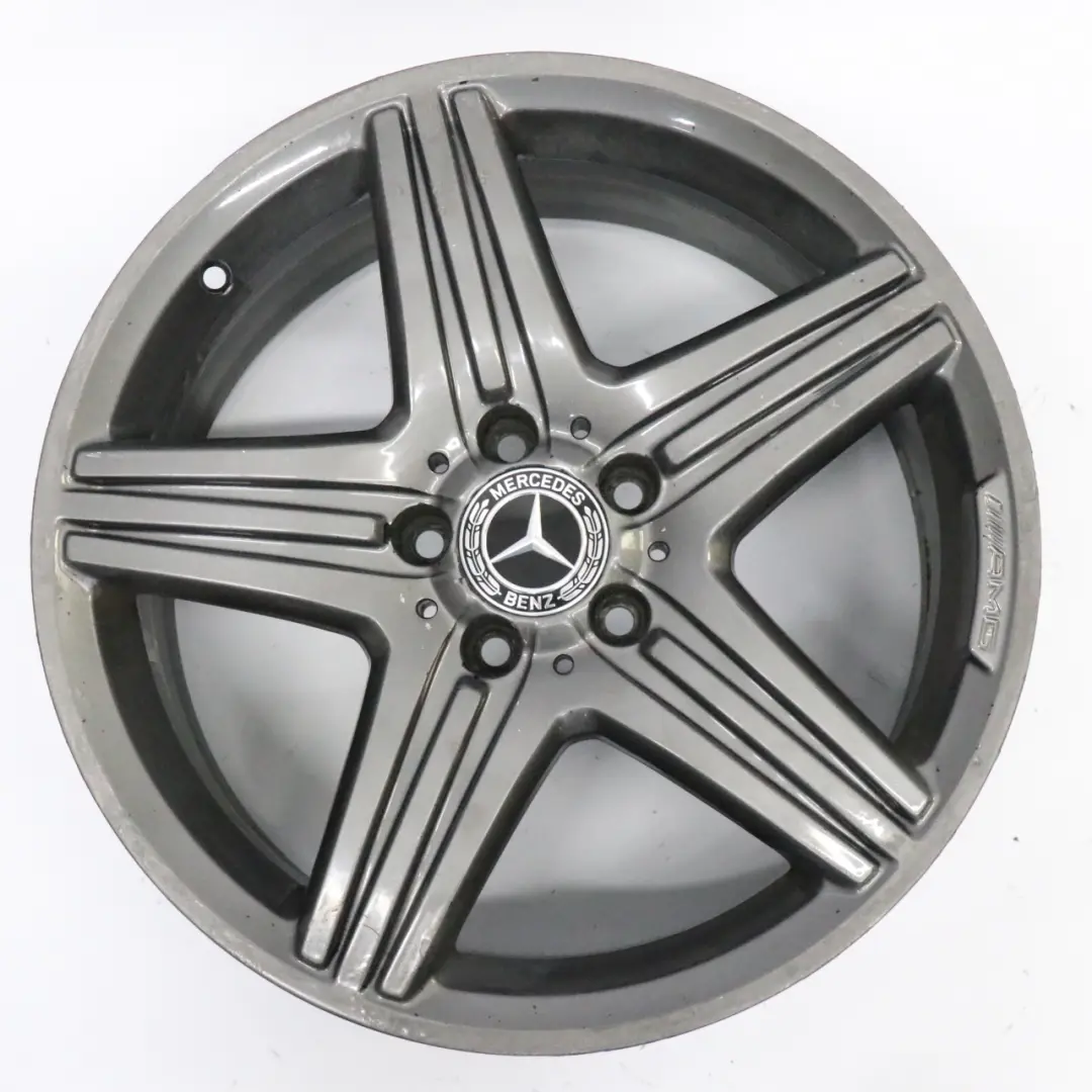 Grey Wheel Alloy Rim 18" 5 Double Spoke ET:48 8J to Mercedes W176 AMG with Part number A1764010402 Mercedes W176 AMG Grey Wheel Alloy Rim 18" 5 Double Spoke ET:48 8J - SKU A1764010402-3 - Part number A1764010402