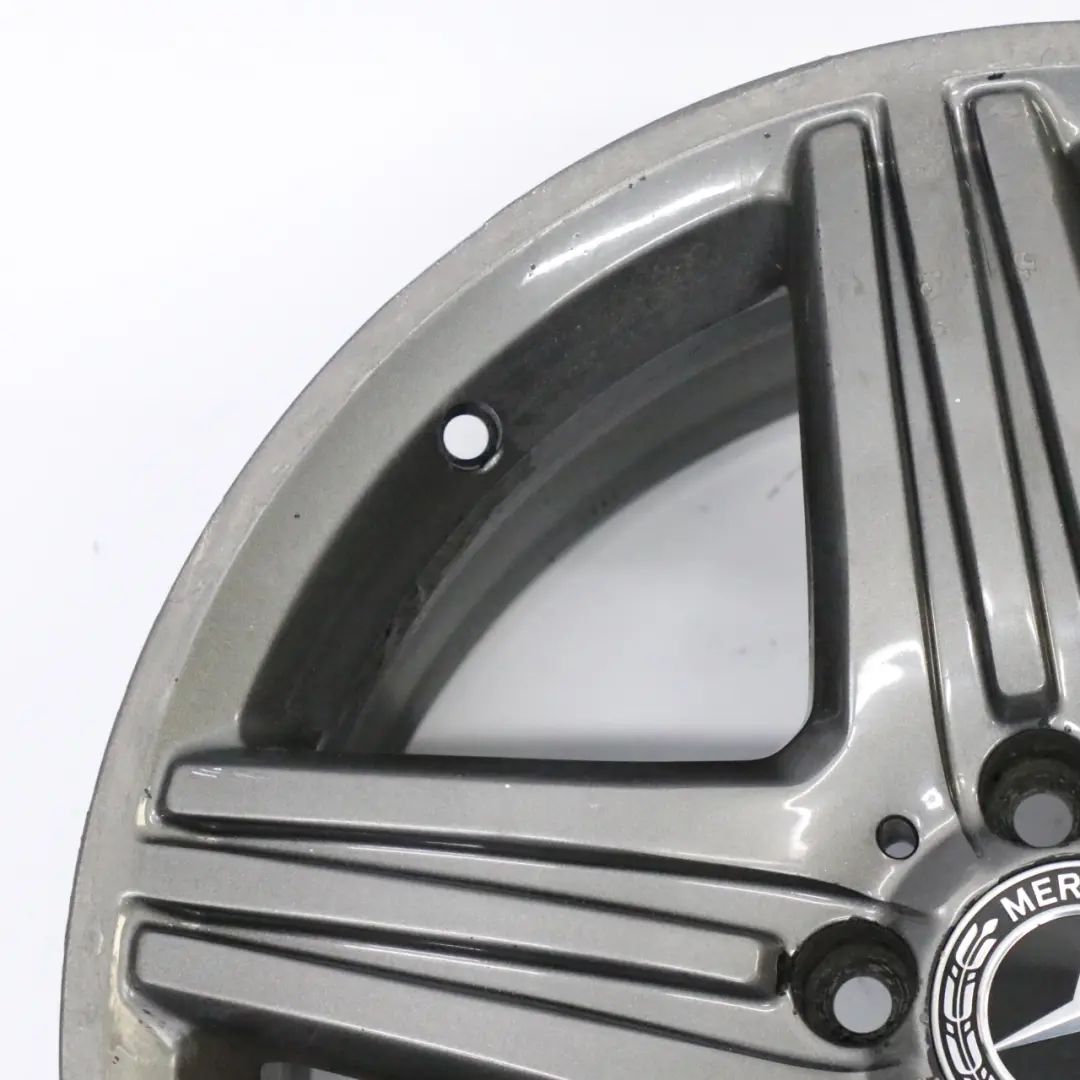 Grey Wheel Alloy Rim 18" 5 Double Spoke ET:48 8J to Mercedes W176 AMG with Part number A1764010402 Mercedes W176 AMG Grey Wheel Alloy Rim 18" 5 Double Spoke ET:48 8J - SKU A1764010402-3 - Part number A1764010402