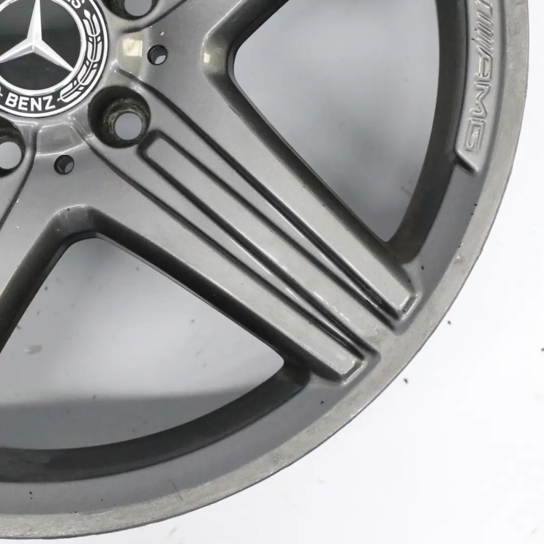 Grey Wheel Alloy Rim 18" 5 Double Spoke ET:48 8J to Mercedes W176 AMG with Part number A1764010402 Mercedes W176 AMG Grey Wheel Alloy Rim 18" 5 Double Spoke ET:48 8J - SKU A1764010402-3 - Part number A1764010402