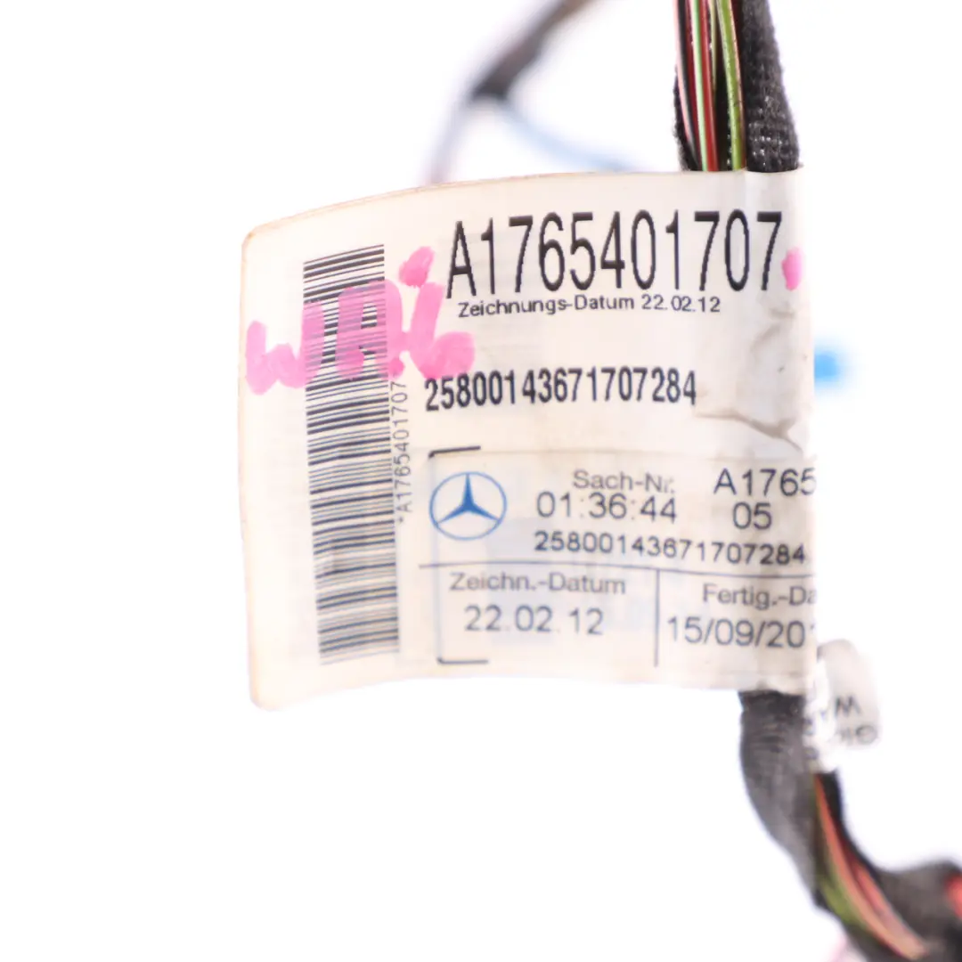 Interior Roof Cable Ceiling Beam Wiring Loom to Mercedes W176 with Part number A1765401707 Mercedes W176 Interior Roof Cable Ceiling Beam Wiring Loom - SKU A1765401707 - Part number A1765401707