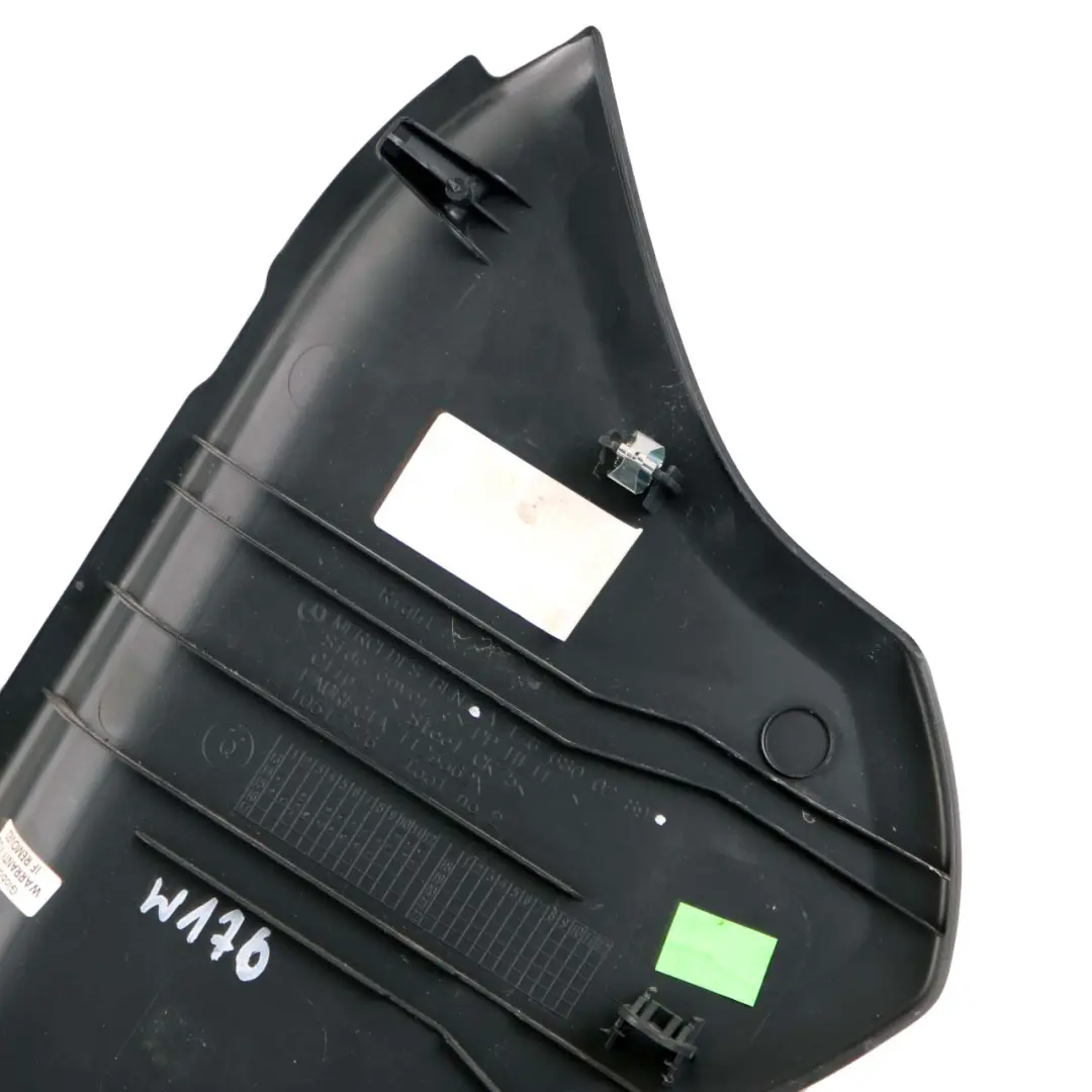 Mercedes W176 Dashboard Trim Cover Panel Front Right O/S Lava Black - SKU A1766800289 - Part number A1766800289