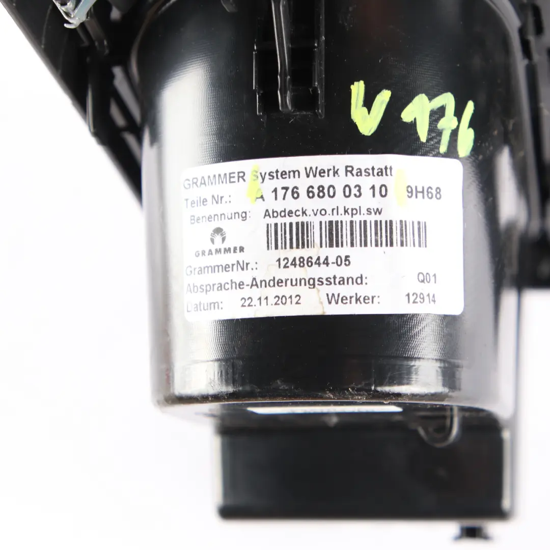 Mercedes W176 console centrale porte gobelet noir - SKU A1766800310 - Numéro de pièce A1766800310