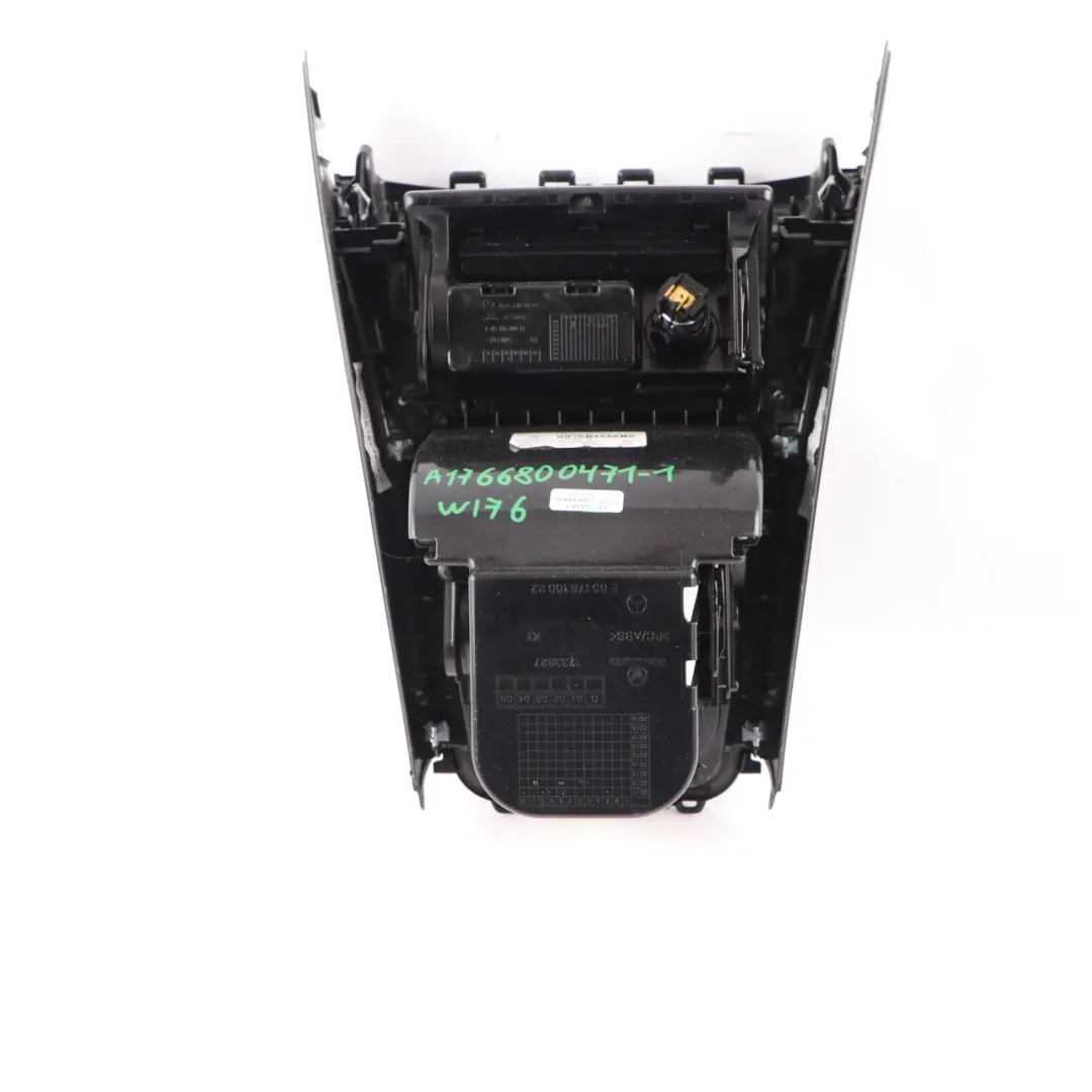 Centre Console Ashtray Storage Tray Cover Trim Frame Panel Black to Mercedes W176 with Part number A1766800471 Mercedes W176 Centre Console Ashtray Storage Tray Cover Trim Frame Panel Black - SKU A1766800471-1 - Part number A1766800471