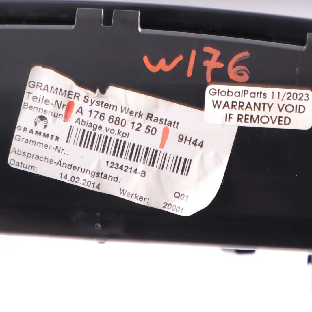Mercedes W176 Centre Console Ashtray Front Ash Tray Storage Black - SKU A1766801250 - Part number A1766801250