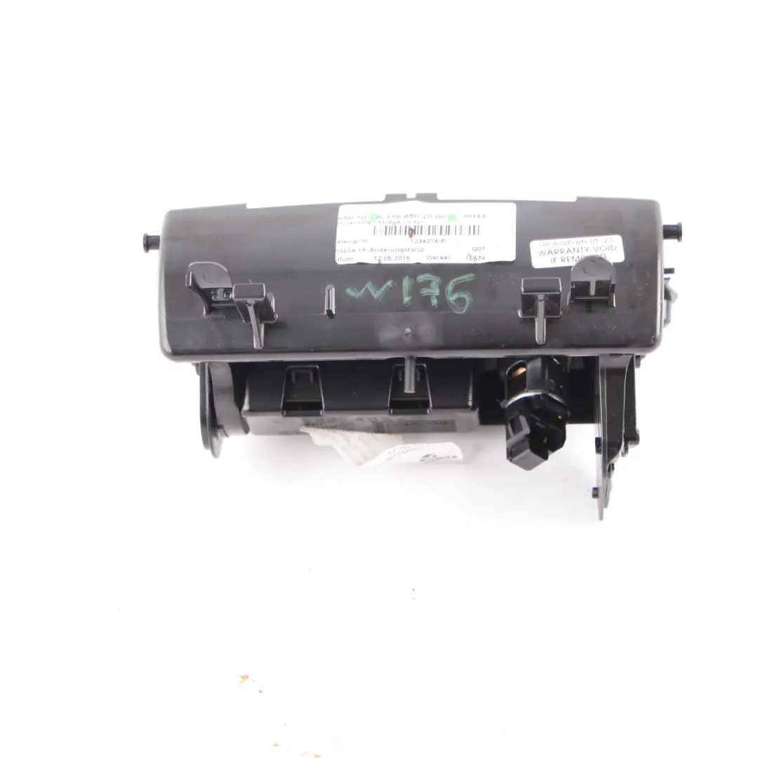  Bandeja Cenicero Consola Central Interior Mercedes W176 Negro - SKU A1766802000 - Número de pieza A1766802000