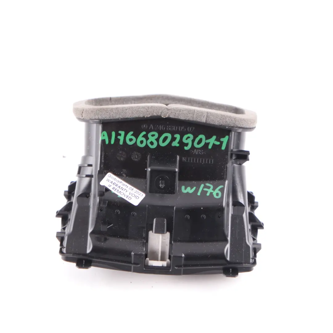 Mercedes W176 Rear Centre Console Air Vent Grille Grey A2468300502 - SKU A1766802901-1 - Part number A1766802901