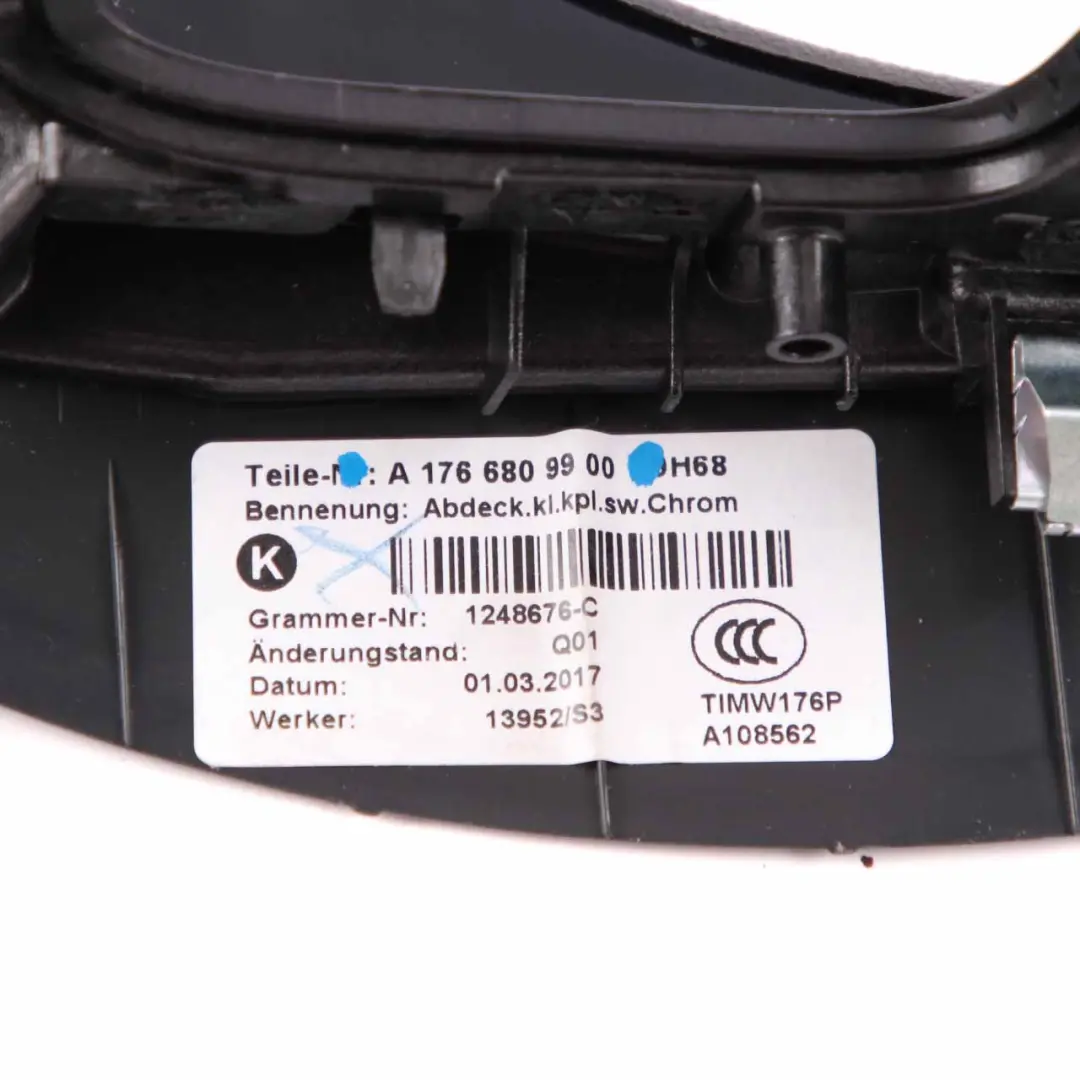 Centre Console Trim Frame Cover Panel Gear Black to Mercedes W176 C117 with Part number A1766809900 Mercedes W176 C117 Centre Console Trim Frame Cover Panel Gear Black - SKU A1766809900 - Part number A1766809900