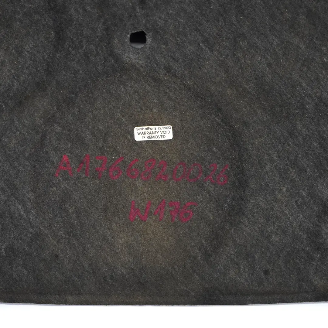 Aislamiento acústico del capó del motor para Mercedes W176 con número de pieza A1766820026 Mercedes W176 Aislamiento acústico del capó del motor - SKU A1766820026 - Número de pieza A1766820026