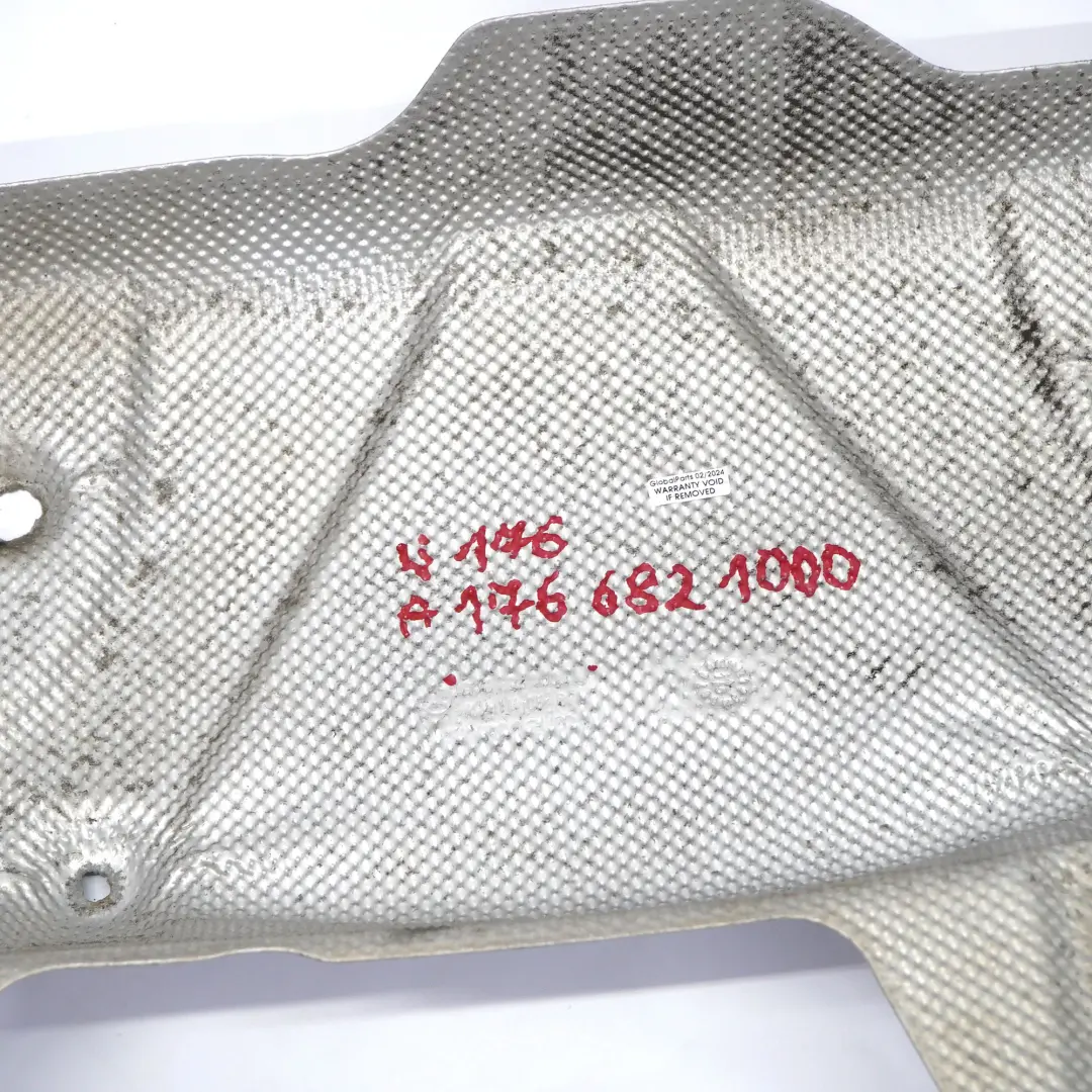 Mercedes W176 W246 Coperchio isolamento termico marmitta posteriore - SKU A1766821000 - Numero di parte A1766821000