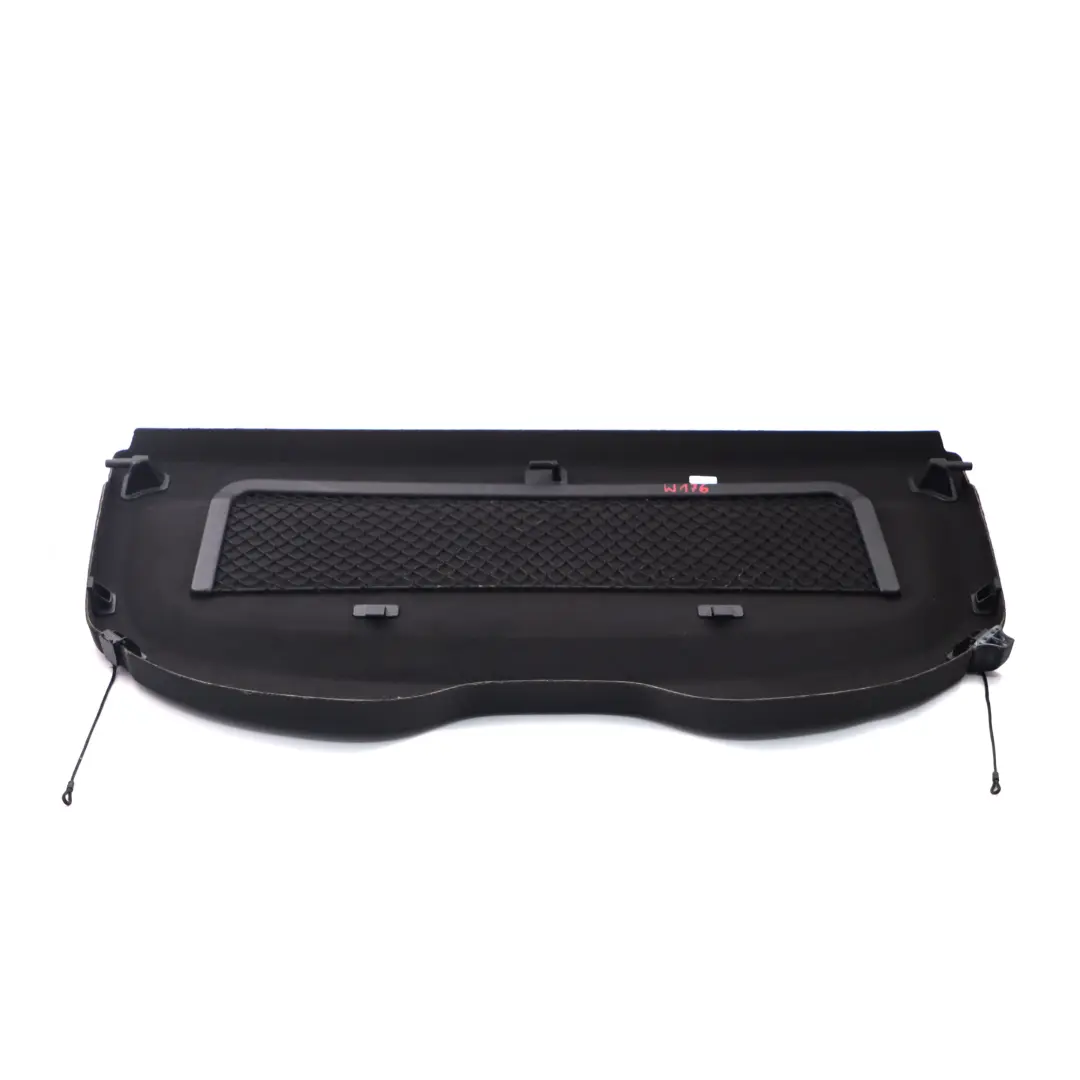 Rivestimento pannello copertura scomparto pacchi nero per Mercedes W176 con numero di parte A1766900149 Mercedes W176 Rivestimento pannello copertura scomparto pacchi nero - SKU A1766900149 - Numero di parte A1766900149