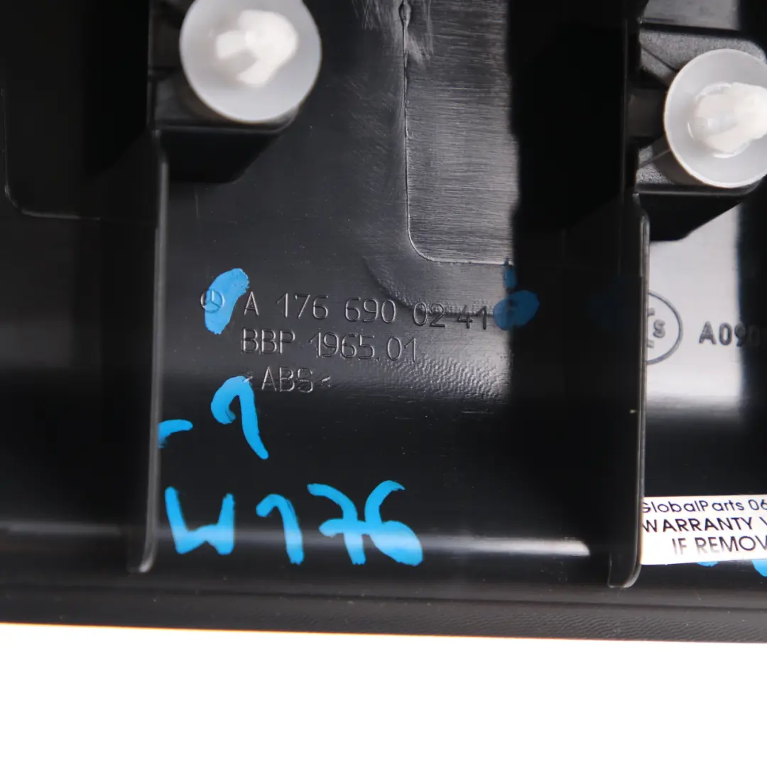 Boot Trunk Tailgate Lock Cover Trim Panel Black to Mercedes W176 with Part number A1766900241 Mercedes W176 Boot Trunk Tailgate Lock Cover Trim Panel Black - SKU A1766900241-1 - Part number A1766900241