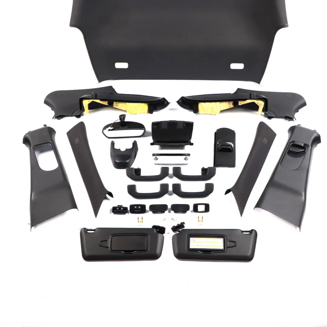Roof Headlining Headliner Lining Black Complete Set Pillars Mirror to Mercedes W176 with Part number A1766900400 Mercedes W176 Roof Headlining Headliner Lining Black Complete Set Pillars Mirror - SKU A1766900400 - Part number A1766900400
