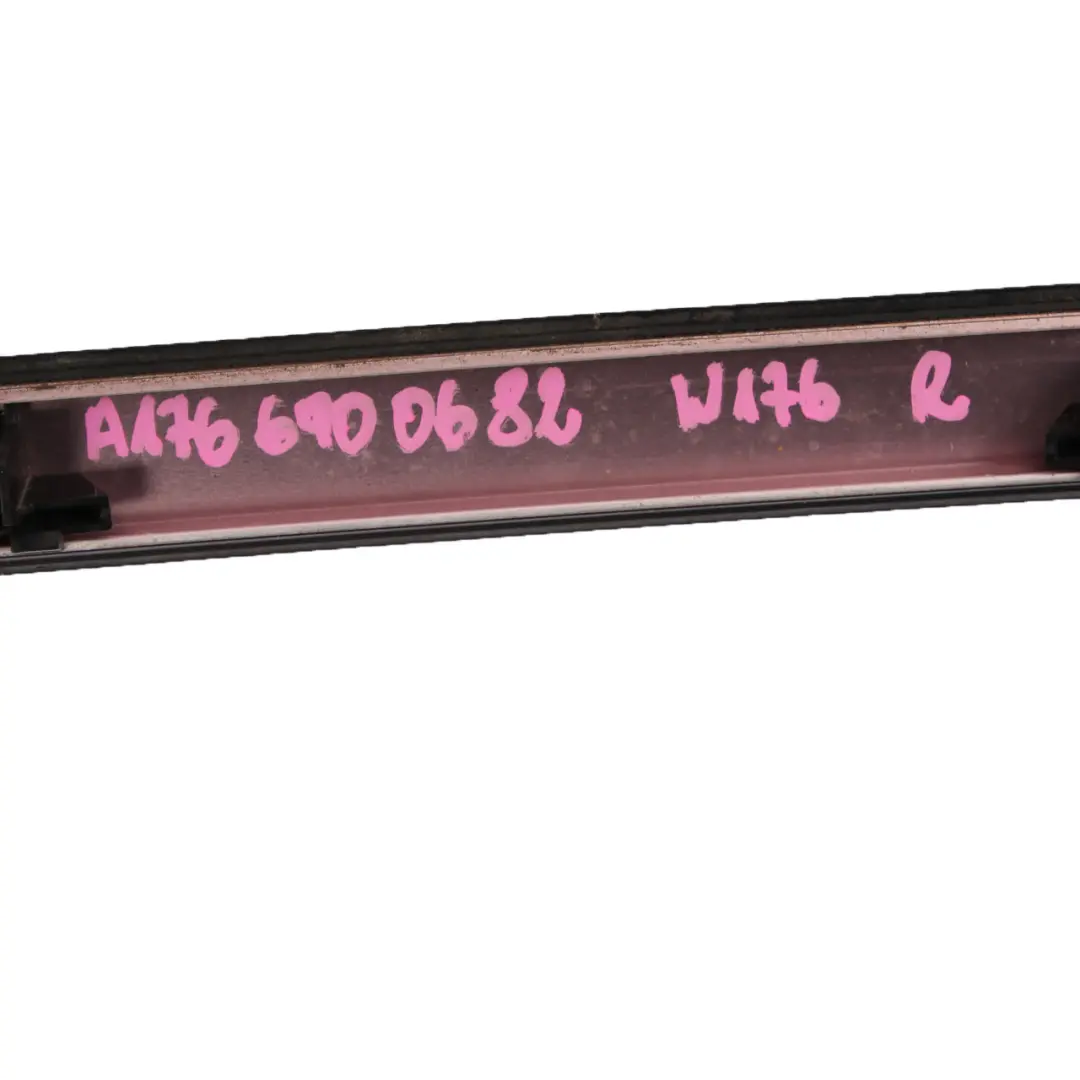 Moulding Trim Water Deflector Right O/S Roof Rail to Mercedes W176 with Part number A1766900682 Mercedes W176 Moulding Trim Water Deflector Right O/S Roof Rail - SKU A1766900682 - Part number A1766900682