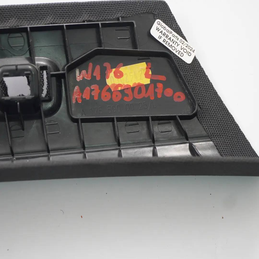 Left N/S A-Pillar Trim Panel Covering to Mercedes W176 with Part number A1766901700 Mercedes W176 Left N/S A-Pillar Trim Panel Covering - SKU A1766901700 - Part number A1766901700