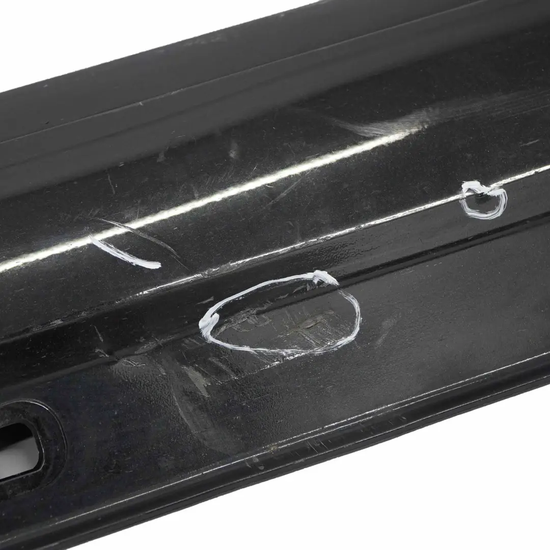Mercedes W176 Seitenschweller AMG Links Türschwellerabdeckung Cosmic Schwarz 191 - SKU A1766980054-KB - Teilenummer A1766980054