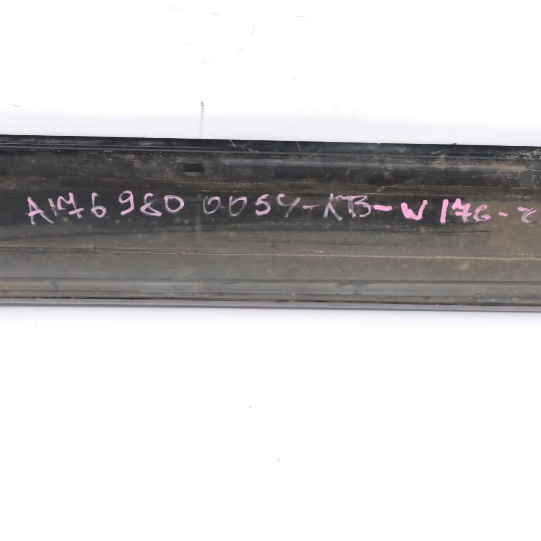 Side Skirt AMG Right O/S Door Sill Cover W246 Cosmic Black - 191 to Mercedes W176 with Part number A1766980154 Mercedes W176 Side Skirt AMG Right O/S Door Sill Cover W246 Cosmic Black - 191 - SKU A1766980154-KB - Part number A1766980154