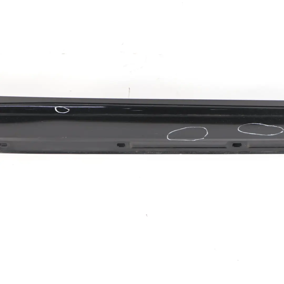 Side Skirt AMG Right O/S Door Sill Cover W246 Cosmic Black - 191 to Mercedes W176 with Part number A1766980154 Mercedes W176 Side Skirt AMG Right O/S Door Sill Cover W246 Cosmic Black - 191 - SKU A1766980154-KB - Part number A1766980154
