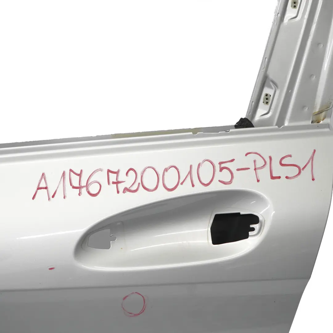 Porta anteriore sinistra Classe A Polar Silver Metallic - 761 per Mercedes W176 con numero di parte A1767200105 Mercedes W176 Porta anteriore sinistra Classe A Polar Silver Metallic - 761 - SKU A1767200105-PLS1 - Numero di parte A1767200105