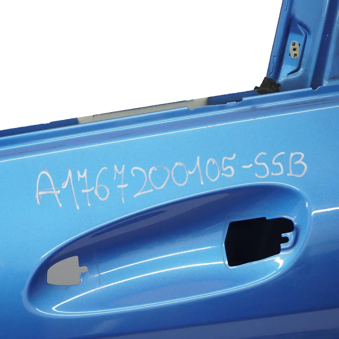 Tür vorne links A-Klasse Südseeblau Metallic - 162 für Mercedes W176 mit Teilenummer A1767200105 Mercedes W176 Tür vorne links A-Klasse Südseeblau Metallic - 162 - SKU A1767200105-SSB - Teilenummer A1767200105